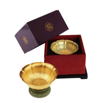 【定制】招财龙凤金碗 108g